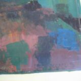 Painting, champs fleurs