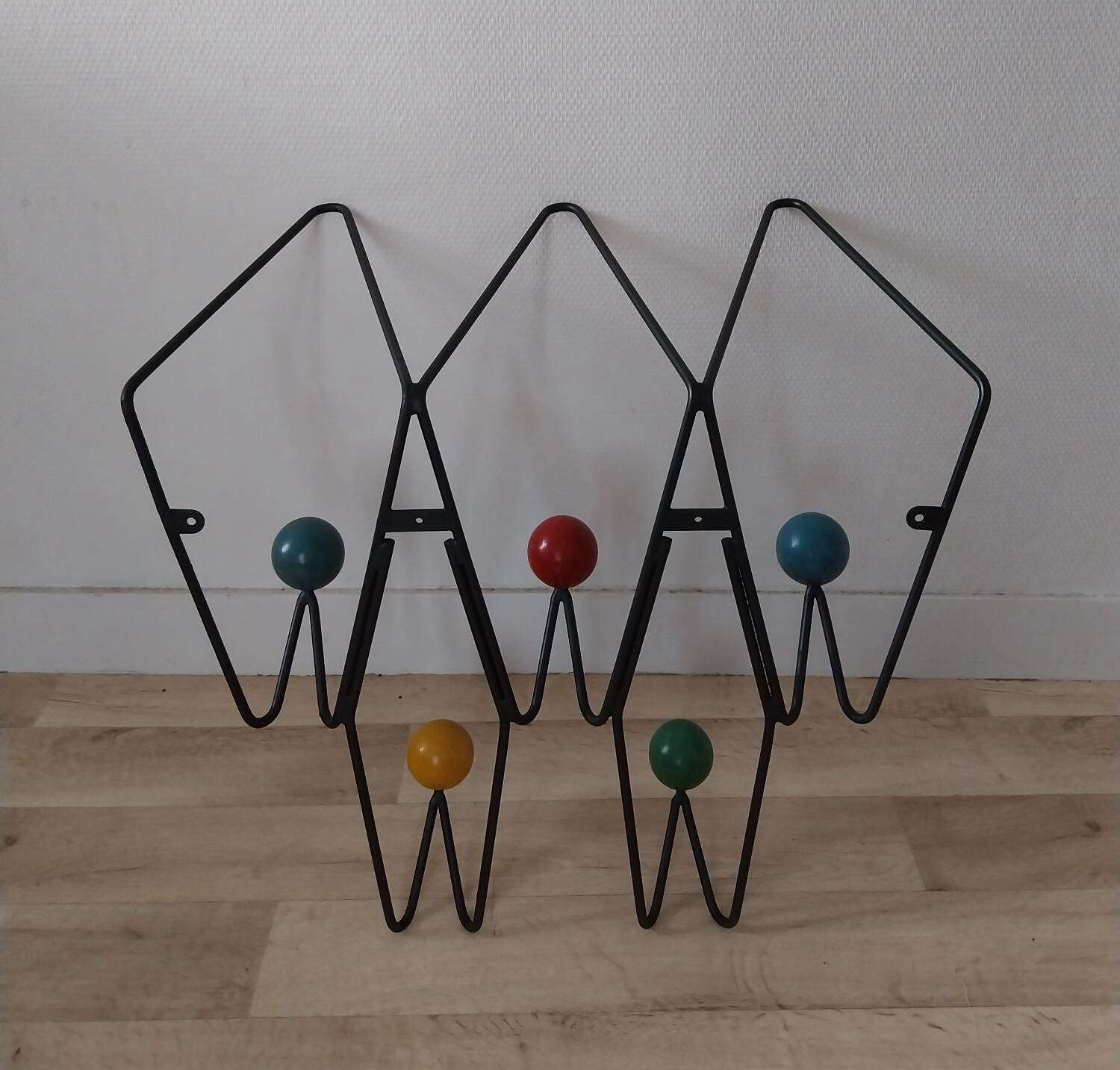 50s wall coat rack