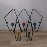 50s wall coat rack