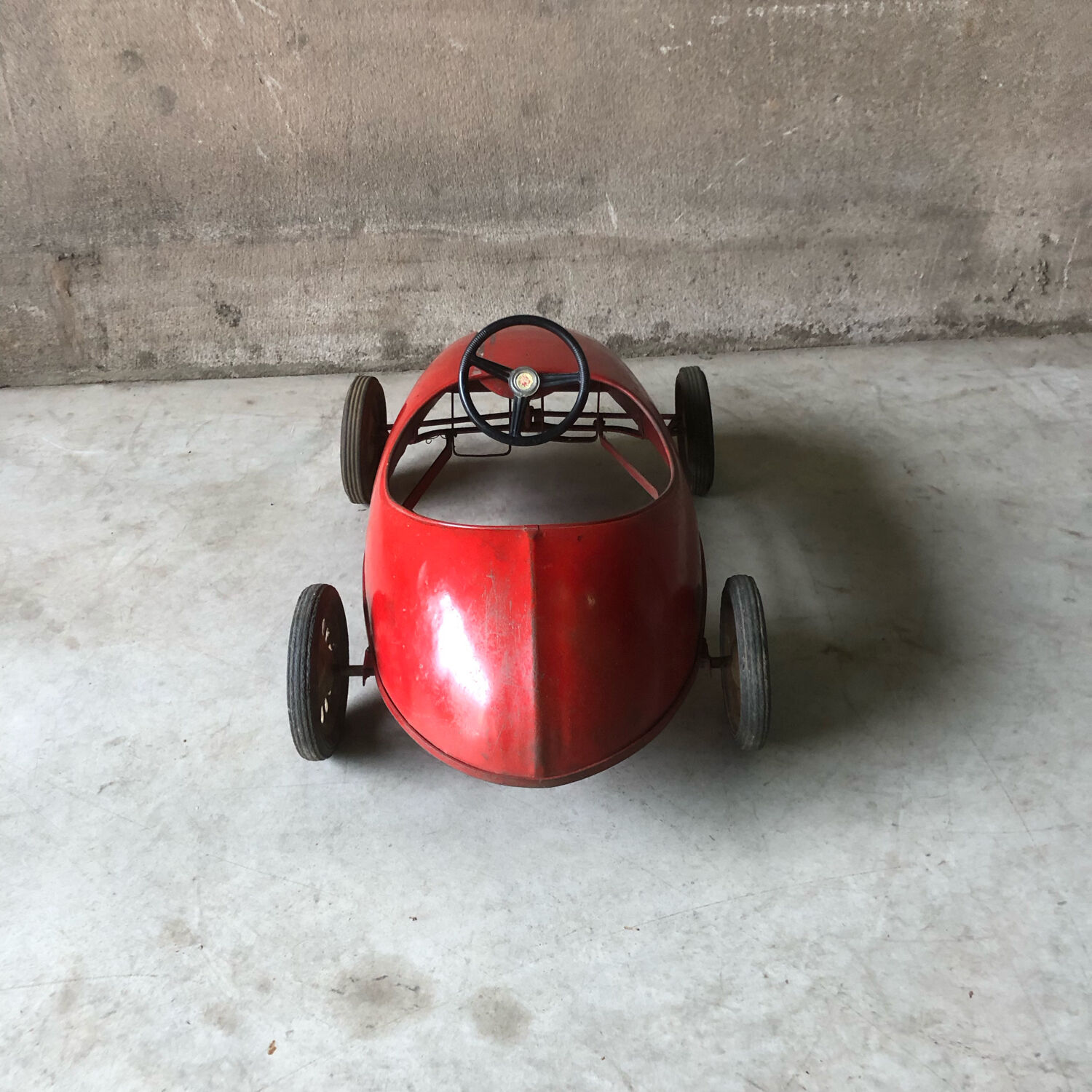 Old pedal car old toy