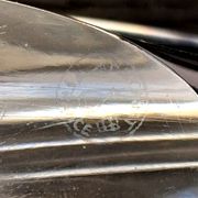 Crystal cup stamped Baccarat France, tableware design.