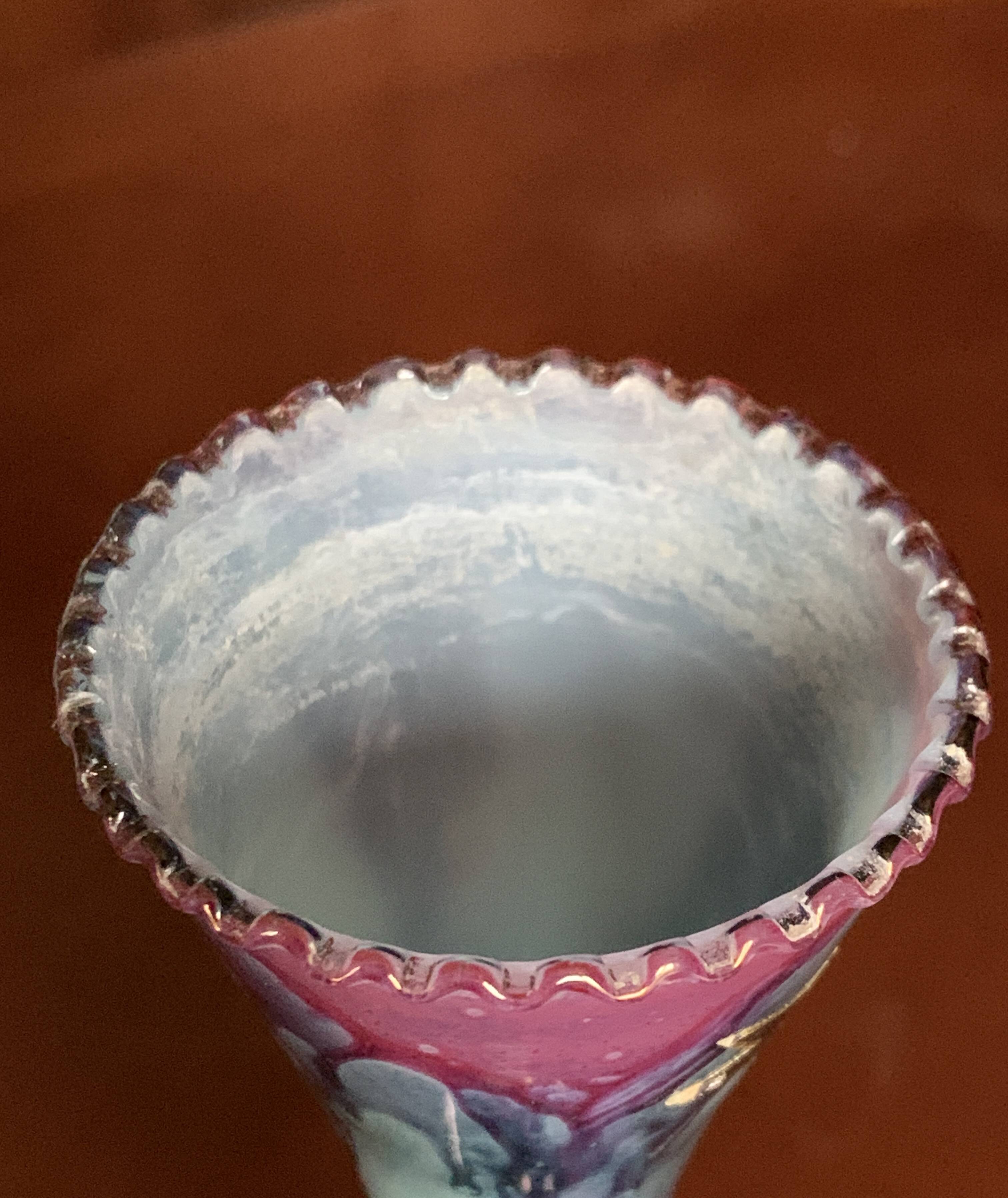 Italian blown glass soliflore vase