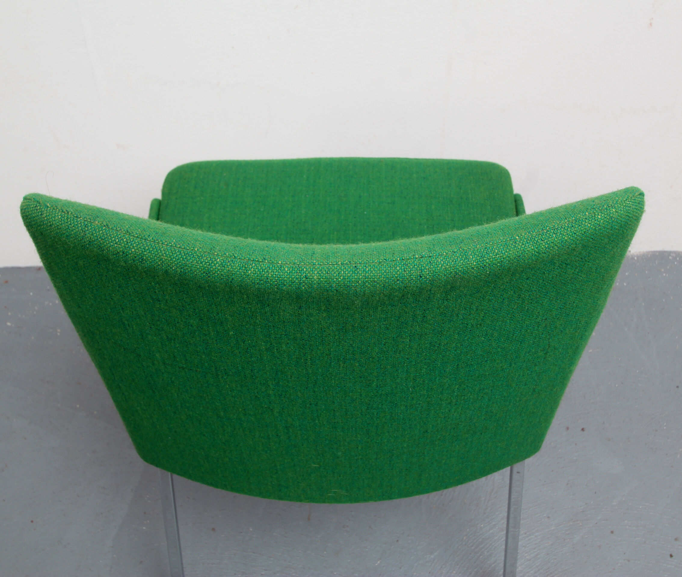 1960s Green and Chrome Mauser Chair