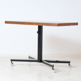 Height adjustable teak side table 1960