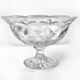 Coupe sur pied en verre facetté