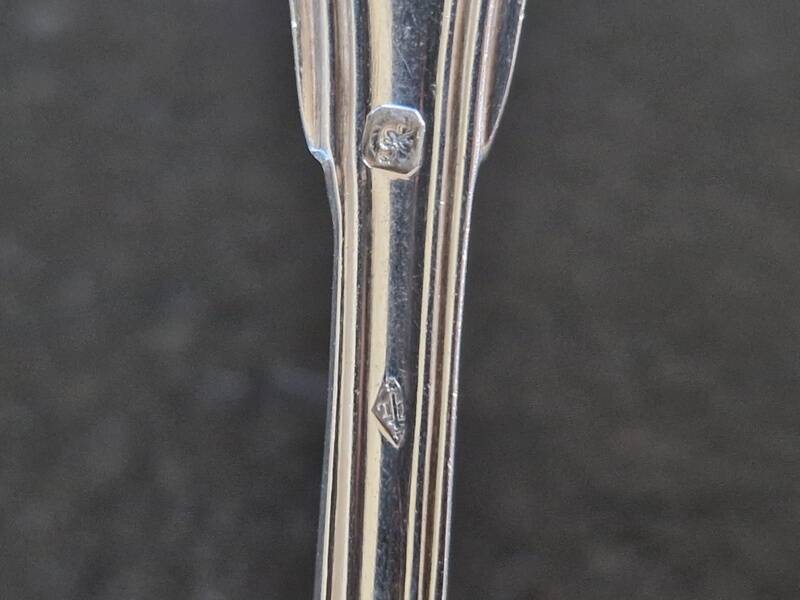 Master Goldsmith: Louis Loyer (1890-1913) - Series of 6 dessert cutlery in solid silver