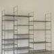 Modular chrome metal shelf