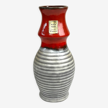 Kera Glas ceramic vase Bay West Germany