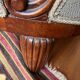 1930s armchair, grey velvet, designer fabric