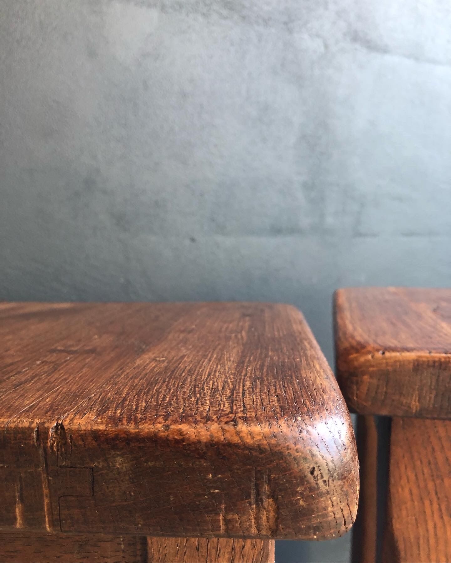Pair of French craft stools after the war