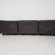 Vico Magistretti for Cassina "Fiandra" 3-Seater dark brown leather sofa, Italy 1970