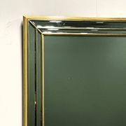 Large Deknudt gilt and bevelled mirror, Belgium, 1980s