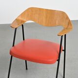 Pair of armchairs model 675 by Robin and Lucienne Day, Airborne, France, 1950s.