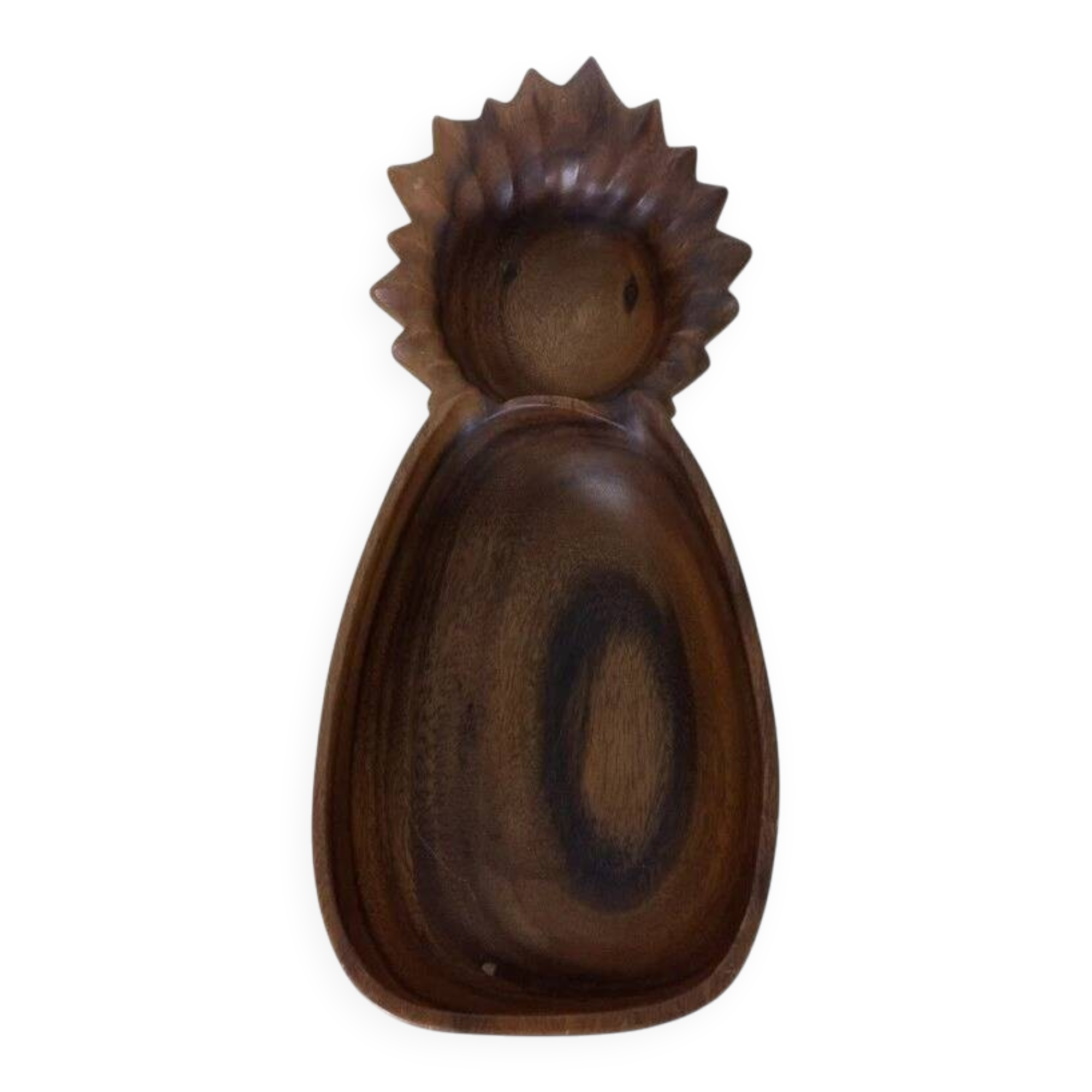 Scandinavian fruit bowl pineapple in teak