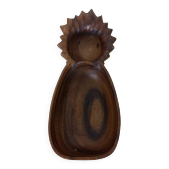 Scandinavian fruit bowl pineapple in teak