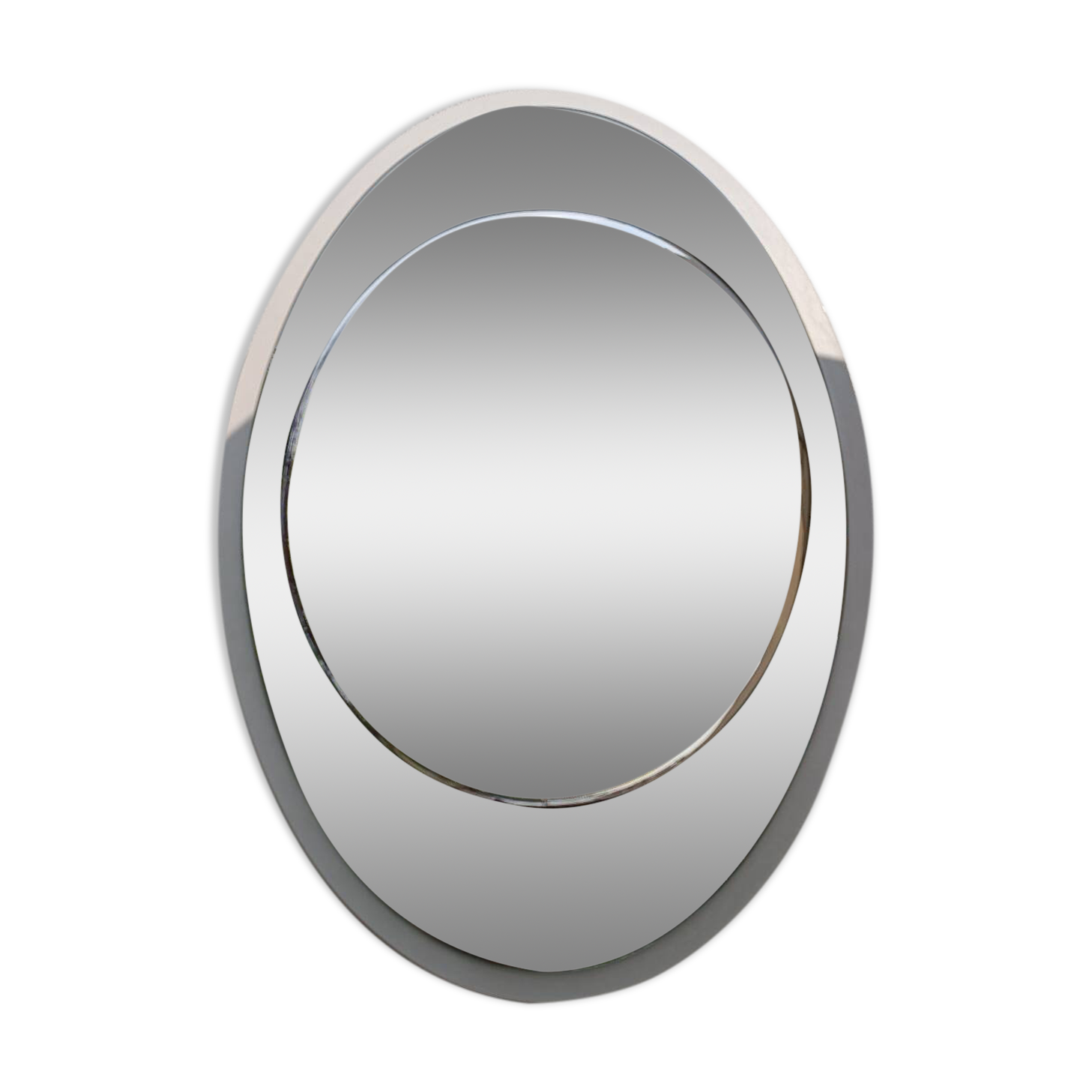 Vintage mirror galvanized metalvetro 1960
