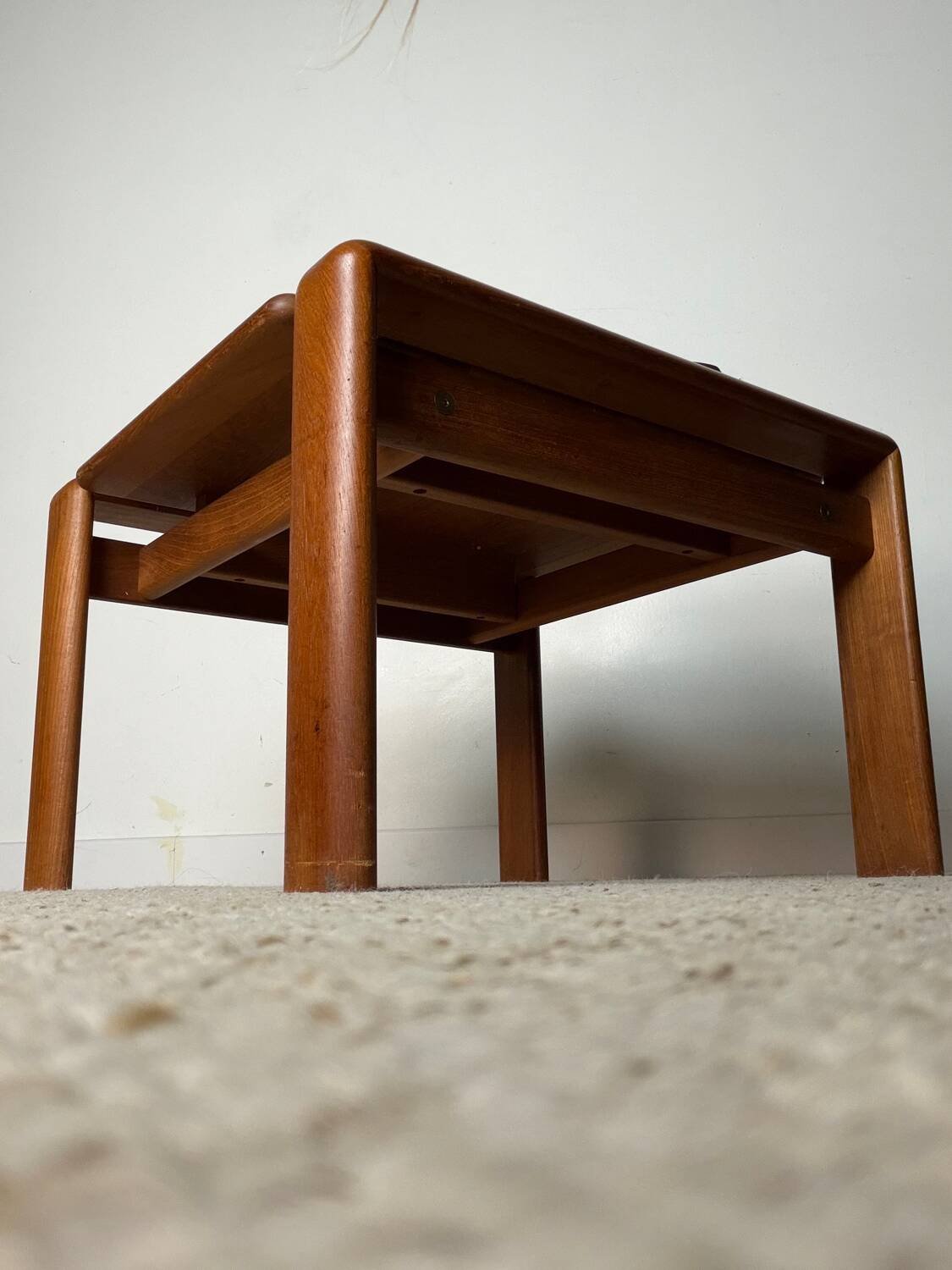 Square wooden coffee table