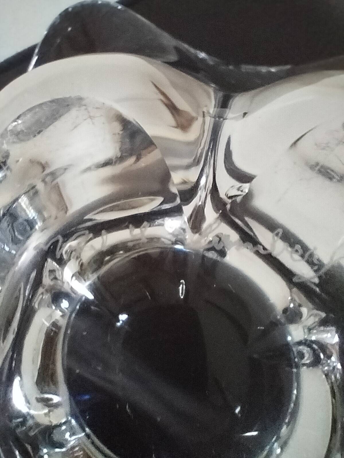 Signed Val Saint Lambert crystal cup