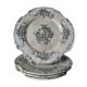 4 plates at the end of 1800 by Gien
