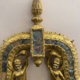 Architectural element from an Indian temple in gilded wood