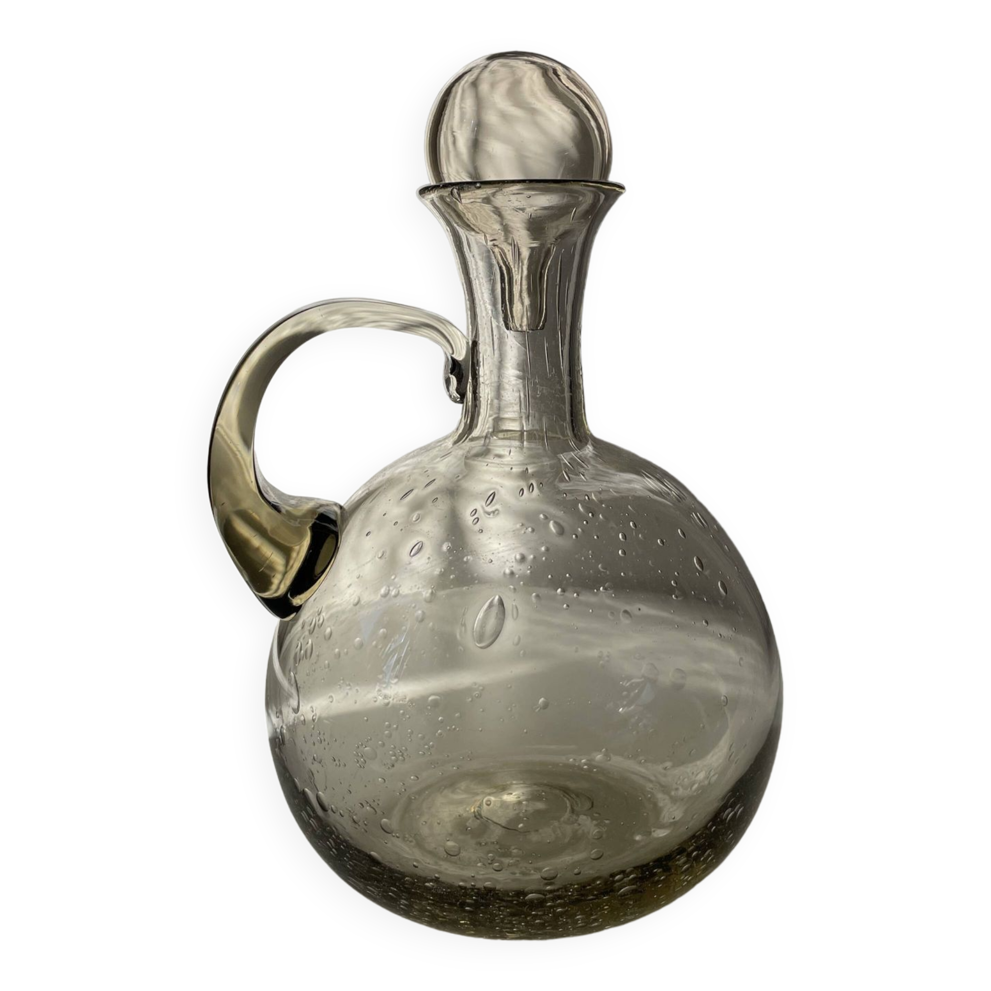 Bubble glass carafe