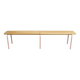 Banc d'école en bois et métal des années 80