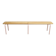 Banc d'école en bois et métal des années 80