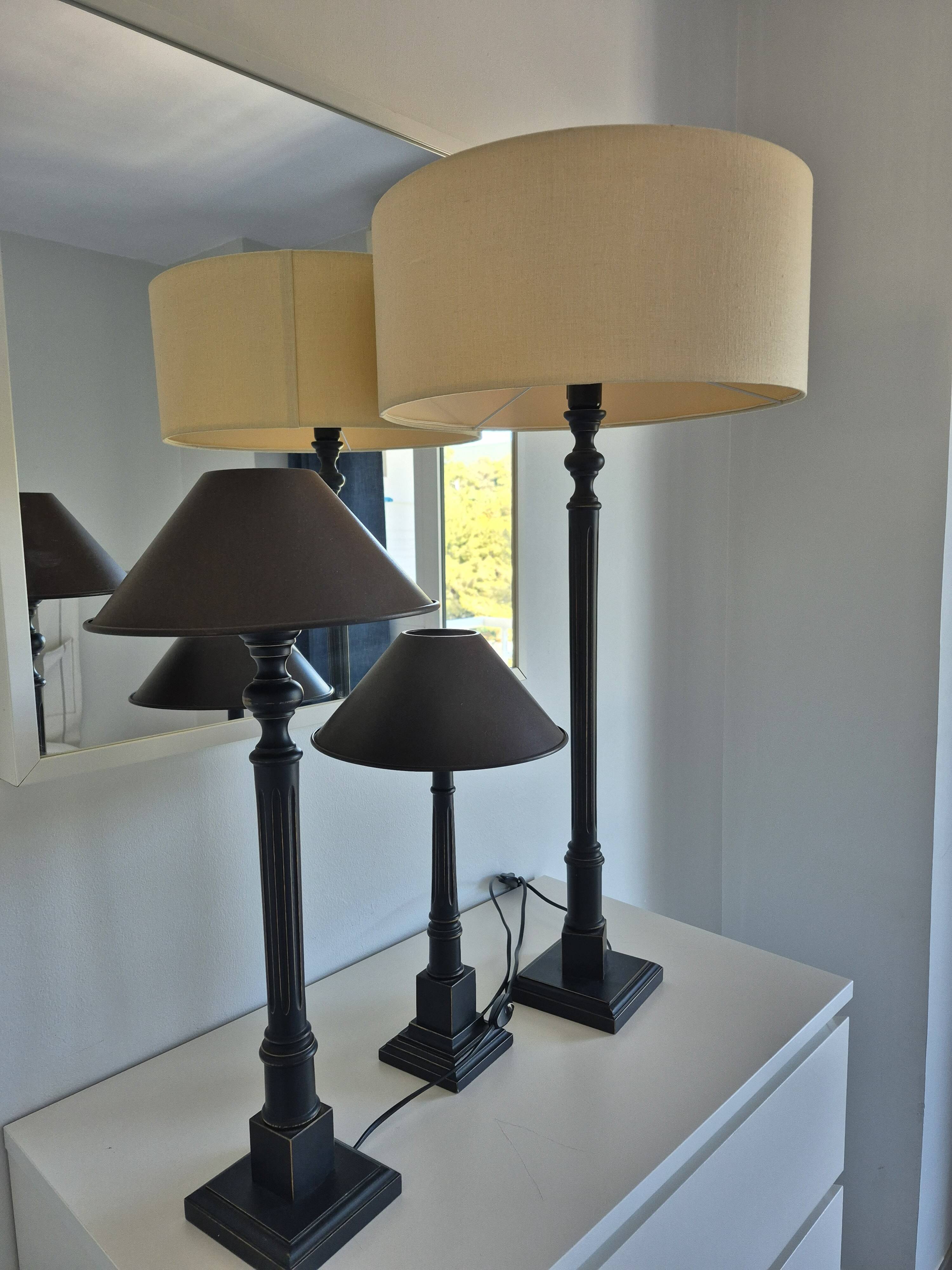 set of 3 lamps