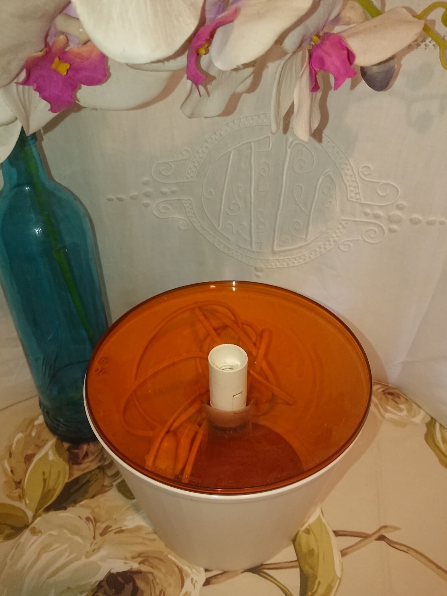 BEDSIDE LAMP IKEA YEARS 1990 MODEL LAMPAN COLOR ORANGE