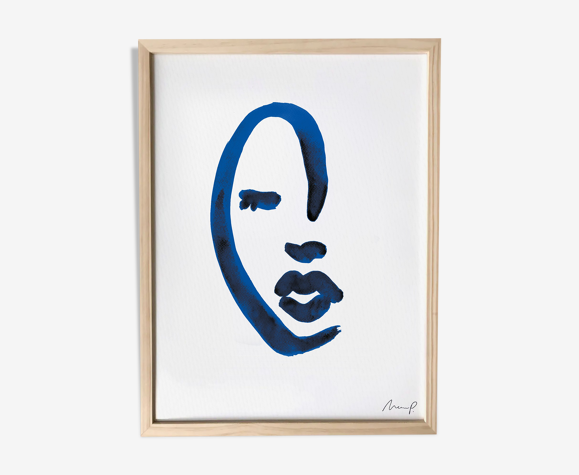 Illustration "Blue Portrait 4"