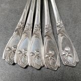 6 Art Nouveau teaspoons