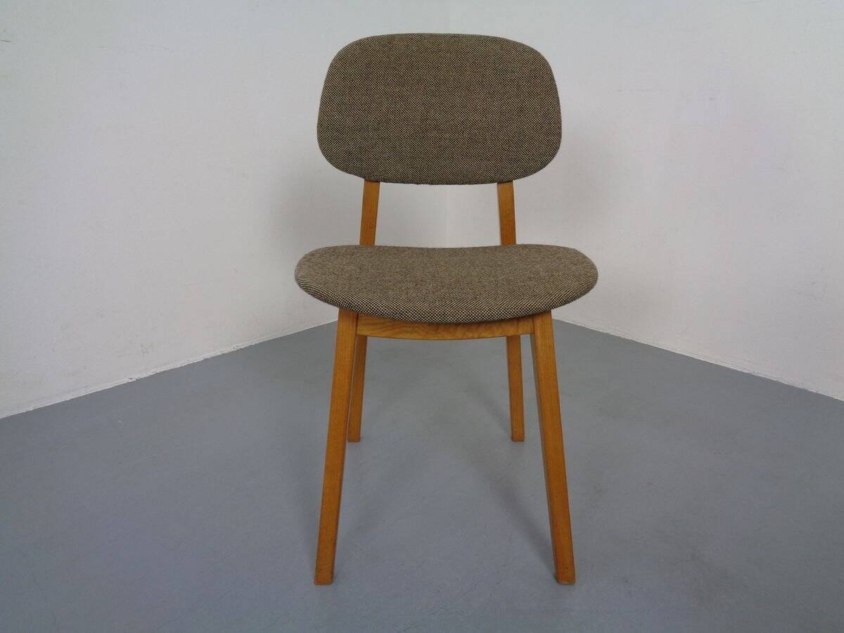 Set of Beech Chair & Stool, 1960s