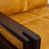 Mid century Lounge Chairs & Table by Carl Straub, Germany, 1970s, Set of 3