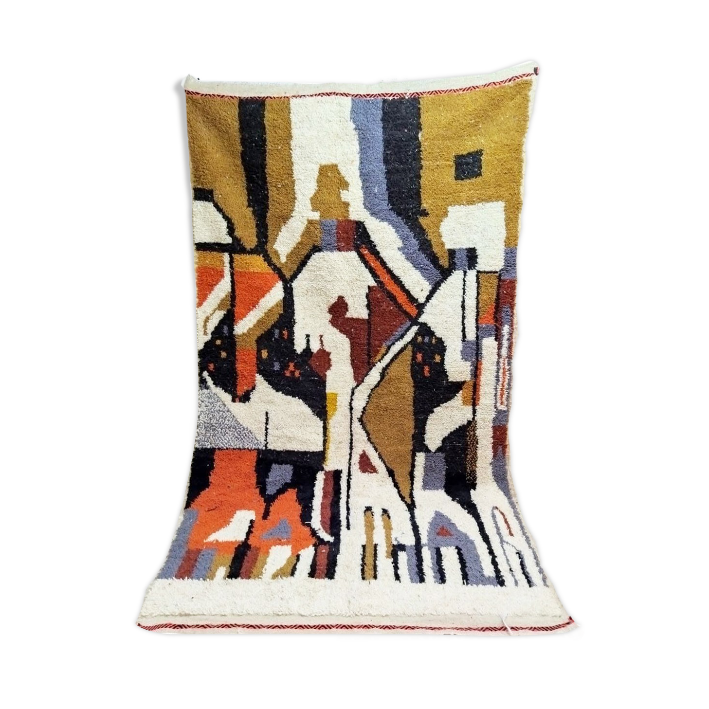 Colorful tribal berber carpet 257 x 150 cm
