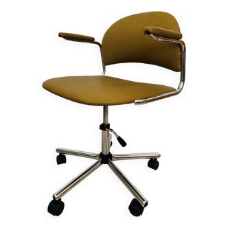 Vintage Mustard Office Chair by Kovona Model K-107  from Czechoslovakia 1979