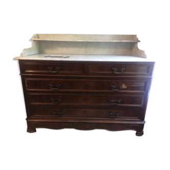 Commode chambre avec plaque marbre