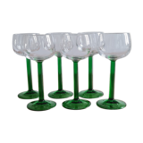 White wine glasses Alsace