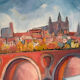 Pont Neuf, Toulouse, oil on canvas signed Sprova