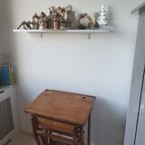 School-school desk 50 years with sliding bench