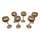 Verlor glasses with gold trim