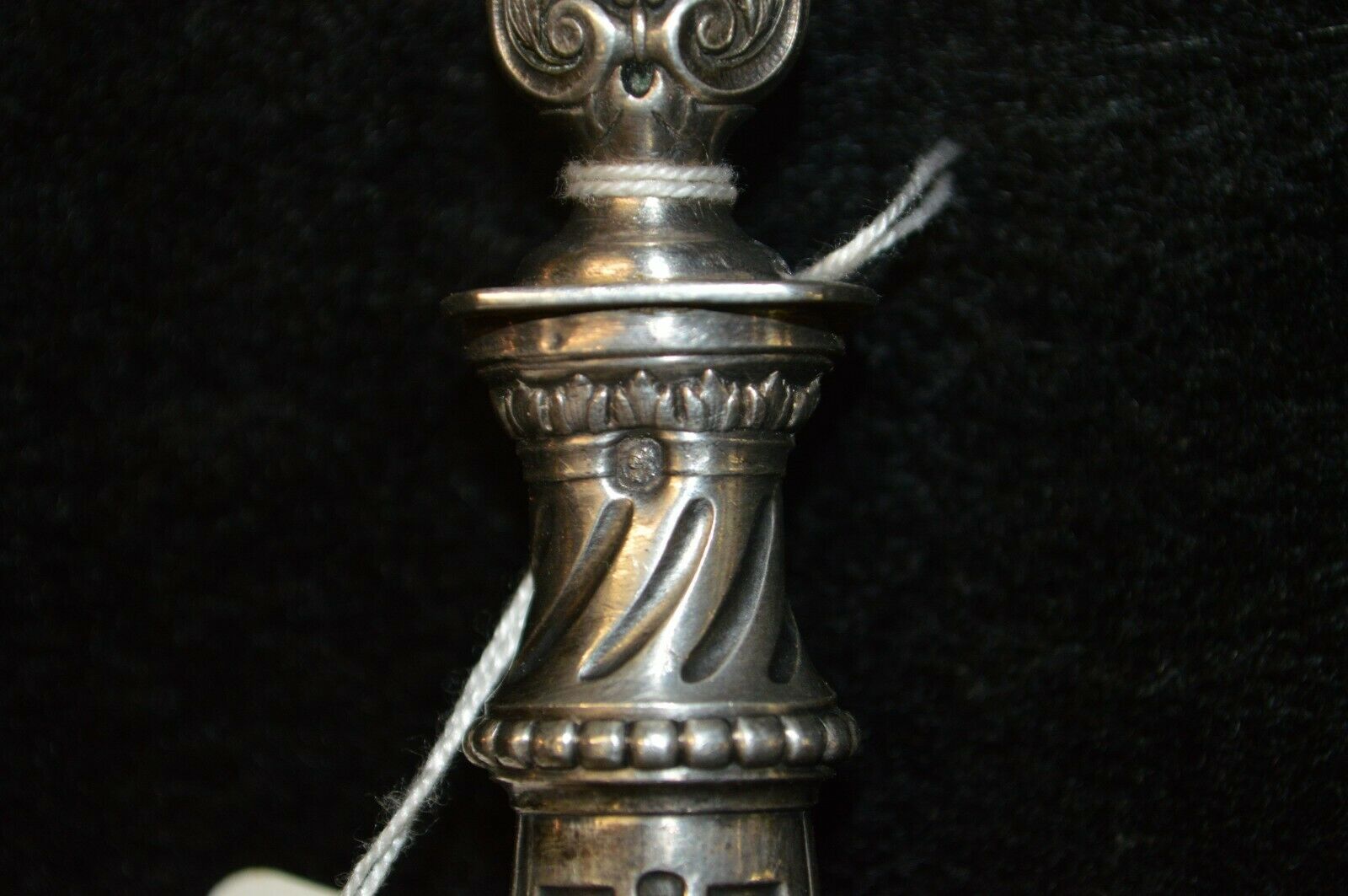 Solid silver fish cutlery pair