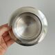 Antique shiny metal butter dish