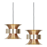 Paire de 2 lampes vintage Trava de Carl Thore, années 1960