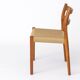 Lot de 6 chaises de salle à manger en teck Niels Otto Moller, modèle 84, 1976 – Cordon renouvelé