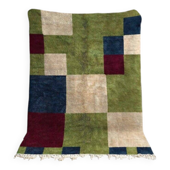 Handwoven Berber rug in pure wool, size 150 x 250 cm