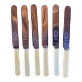 6 couteaux anglais INOX Fleming and sons Circa 1950