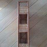 Rattan and wicker wall shelf