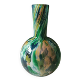 Fidrio Fiesta Globe/Ball Design Vase. Speckled