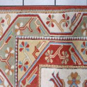 Vintage Turkish Kars handmade carpet 116cm x 175cm 1960s