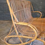 Rattan bench
